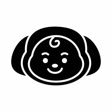 Icon Chimmy Character. A cute face cartoon. Suitable for smartphone wallpaper, prints, poster, flyers, greeting card, ect.