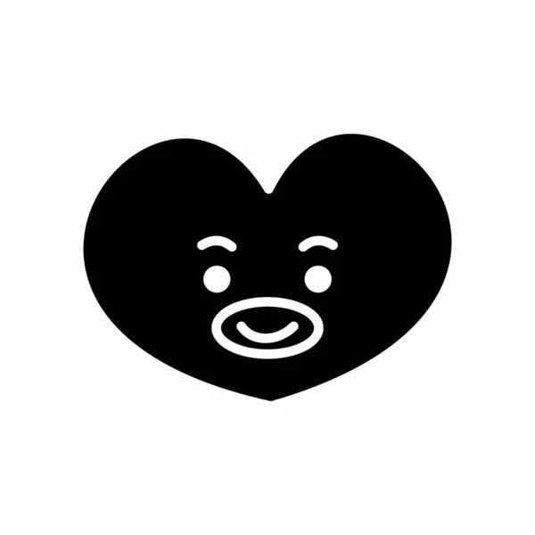 Icon Tata Character Cute Face Cartoon Suitable Smartphone Wallpaper Prints — 스톡 벡터