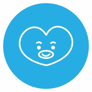 Icon Chimmy Character. A cute face cartoon. Suitable for smartphone wallpaper, prints, poster, flyers, greeting card, ect.