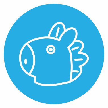 Icon Mang Character. A cute face cartoon. Suitable for smartphone wallpaper, prints, poster, flyers, greeting card, ect.