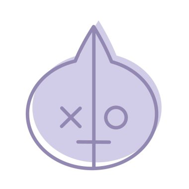 Icon Van Character. A cute face cartoon. Suitable for smartphone wallpaper, prints, poster, flyers, greeting card, ect.