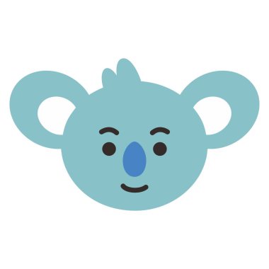 Icon Koya Character. A cute face cartoon. Suitable for smartphone wallpaper, prints, poster, flyers, greeting card, ect.