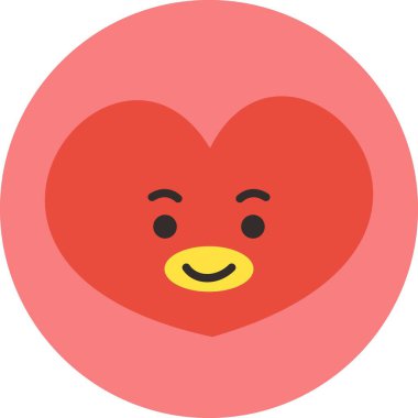 Icon Tata Character. A cute face cartoon. Suitable for smartphone wallpaper, prints, poster, flyers, greeting card, ect.