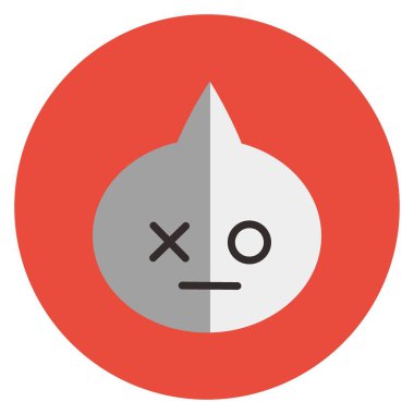 Icon Van Character. A cute face cartoon. Suitable for smartphone wallpaper, prints, poster, flyers, greeting card, ect.