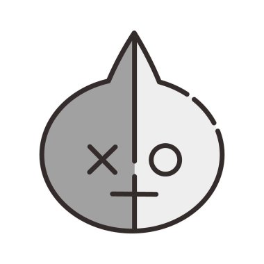 Icon Van Character. A cute face cartoon. Suitable for smartphone wallpaper, prints, poster, flyers, greeting card, ect.