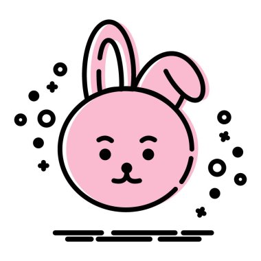 Icon Cooky Character. A cute face cartoon. Suitable for smartphone wallpaper, prints, poster, flyers, greeting card, ect.