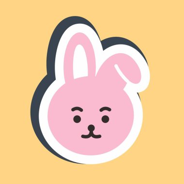 Icon Cooky Character. A cute face cartoon. Suitable for smartphone wallpaper, prints, poster, flyers, greeting card, ect.