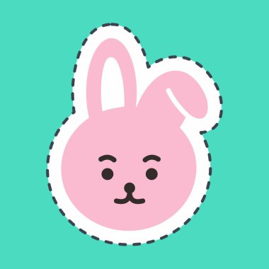 Icon Cooky Character. A cute face cartoon. Suitable for smartphone wallpaper, prints, poster, flyers, greeting card, ect.