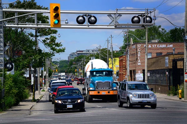 Toronto Kanada Nın Eteklerinden Bir Trafik Sahnesi — Stok fotoğraf