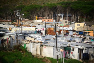 The township of Imizamo Yethu, in the Hout Bay area of Cape Town, South Africa