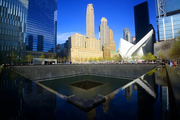 New York Taki Sıfır Noktası Anıtı Eylül 2001 Gerçekleşen Saldırılarda — Stok fotoğraf