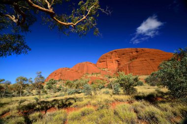 Kata Tjuta, aka The Olgas, in the vast Australian Outback, - Northern Territory, Australia
