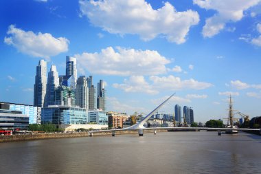Buenos Aires, Arjantin 'in Puerto Madera bölgesinde.