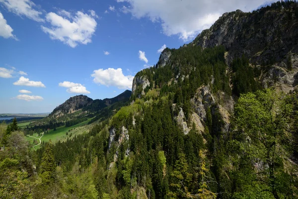 View Bavarian Alps Fusses Germany ストック写真