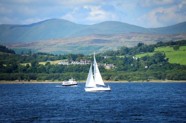 Gourock, İskoçya 'dan Clyde' ın Fırtınası 'na bakın