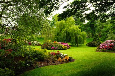 A beautiful public garden in Carlisle, Cumbria, England