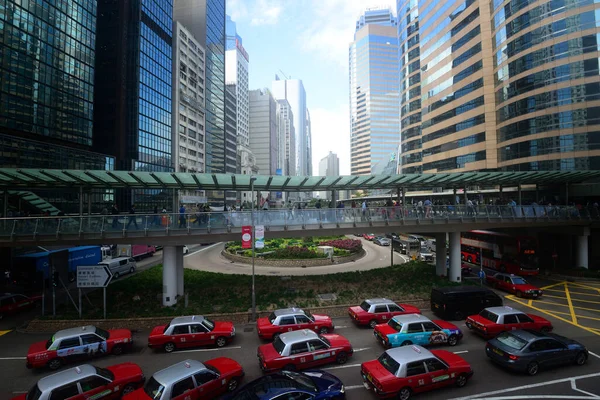 Taxis Downtown Hong Kong — Stockfoto