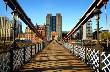 South Portland Street Suspension Bridge, in Glasgow, Scotland
