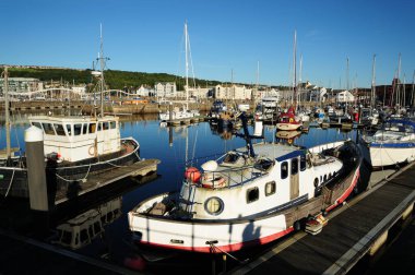 The marina at Whitehaven, on England's Cumbrian coast