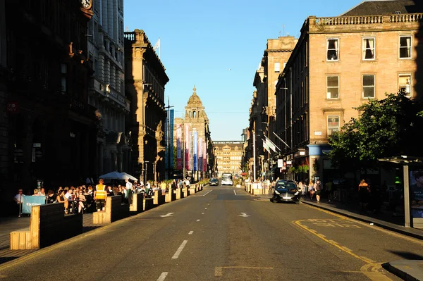 A street scene in the city centre of Glasgow, Scotland
