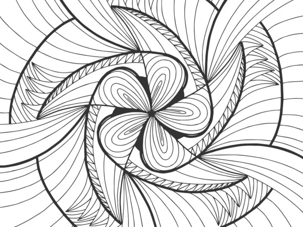 Contexte Fleur de mandala. Livre de coloriage modèle pour le stress. — Photo