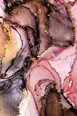 Alkol mürekkebiyle makro resim