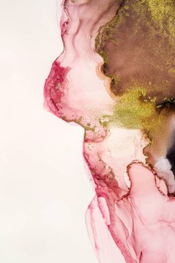 Alkol mürekkebiyle makro resim