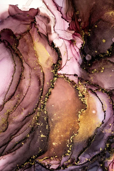 Alkol mürekkebiyle makro resim