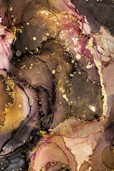 Alkol mürekkebiyle makro resim