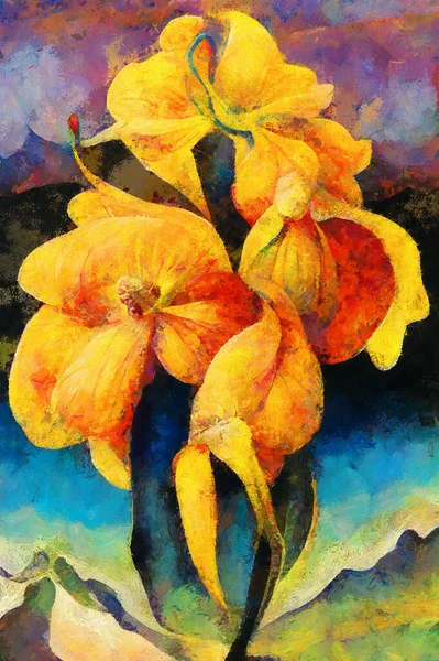 beautiful watercolor painting of a flower