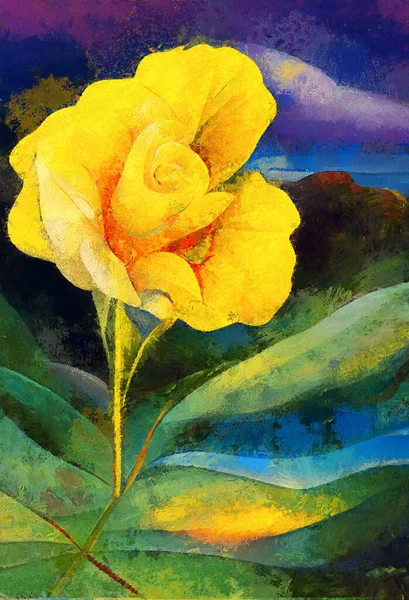beautiful watercolor painting of a flower