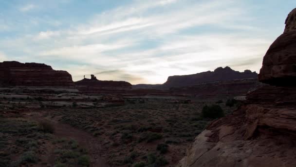 Day Night Day Time Lapse Horse Canyon Located Maze District — Video Stock