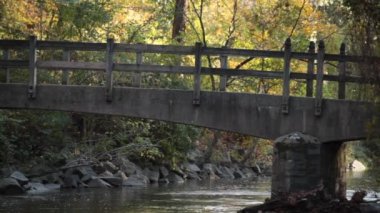 Bluff Bridge, no people - Close Up - Rock Creek Park - Washington, DC - Autumn