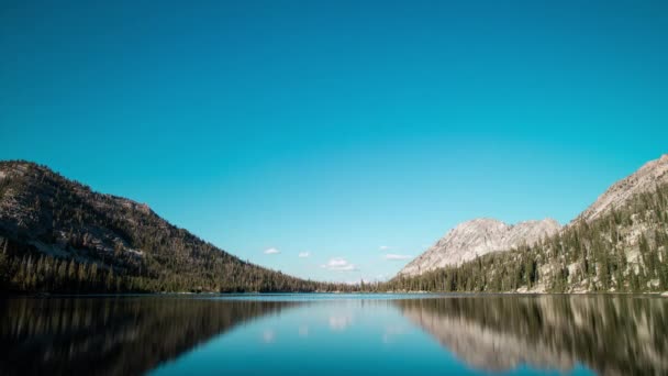 Toxaway Lake Located Idahos Sawtooth Wilderness Seen Day Night Day — Stok video