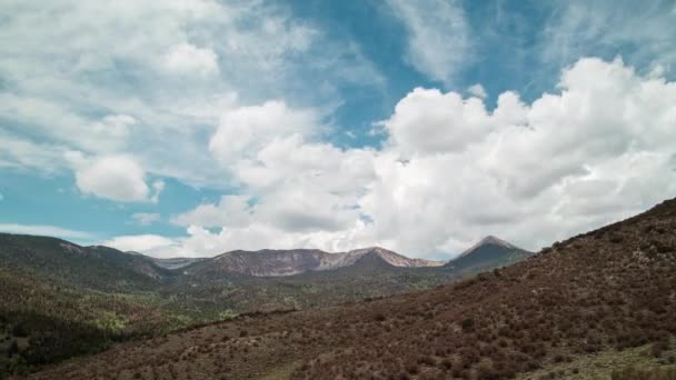 Pyramid Peak Snake Mountain Range Located Great Basin National Park — Vídeo de stock