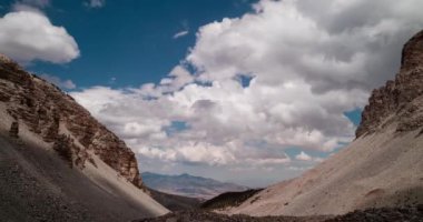 Time-lapse video of clouds passing over Great Basin National Park on a summer day as seen from Wheeler Cirque looking northeast towards Mt. Moriah, which is seen in the distance.
