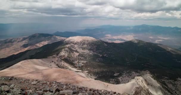Time Lapse Rain Clouds Passing Great Basin National Park Seen — ストック動画