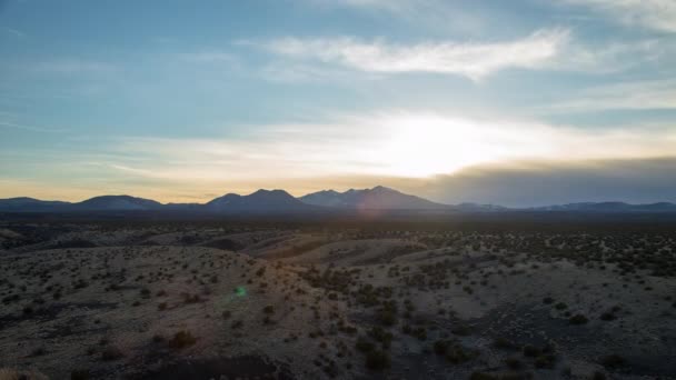 Sun Sets San Francisco Peaks Humphreys Peak Flagstaff Arizona Seen — Video Stock