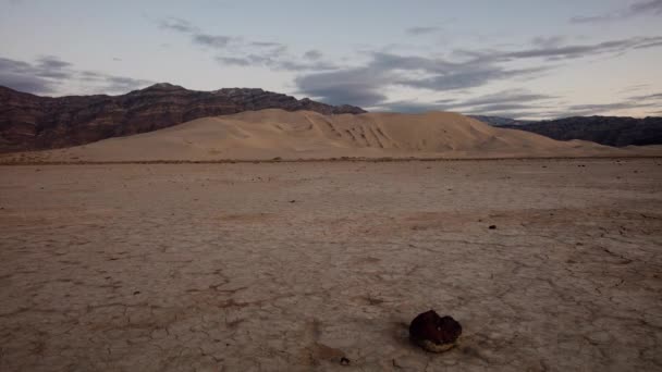Время Заката Звёзд Восхода Солнца Дюнах Эврики Национальном Парке Долина — стоковое видео