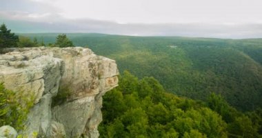 A time-lapse of the Lions Head rock outcrop at sunset in late summer. Located in the Dolly Sods Wilderness, part of the Monongahela National Forest in Tucker County, West Virginia.