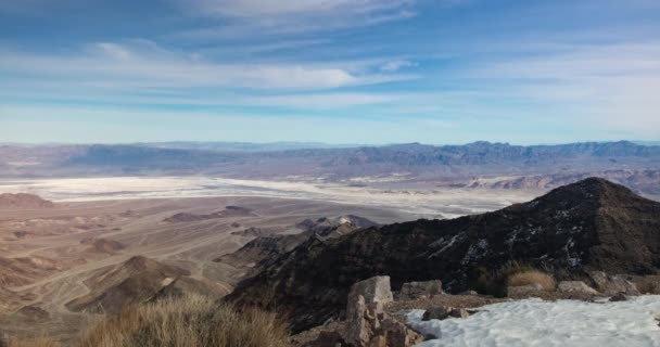 Time Lapse Death Valley Seen Aguereberry Point Death Valley National — Stock video