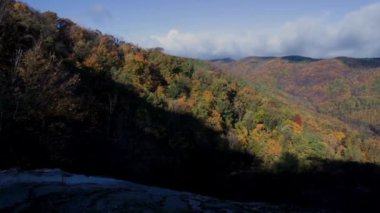 A time lapse of the morning light extending up the Tye River Valley as seen from the top of Crabtree Falls in Nelson County, Virginia.