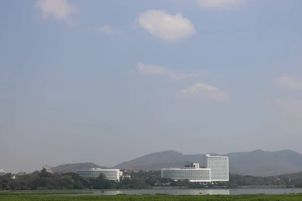 view of the city of Powai, Mumbai, India.