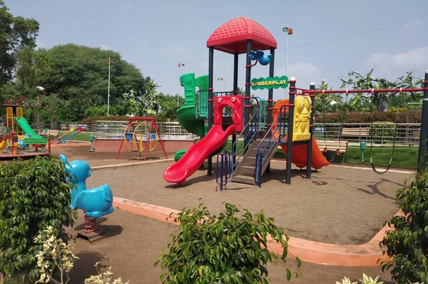 Playground in the park for childrens.