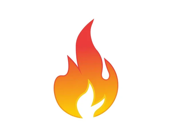 Fire Flame Vector Illustration Design Template Isolated White Background — Stock vektor