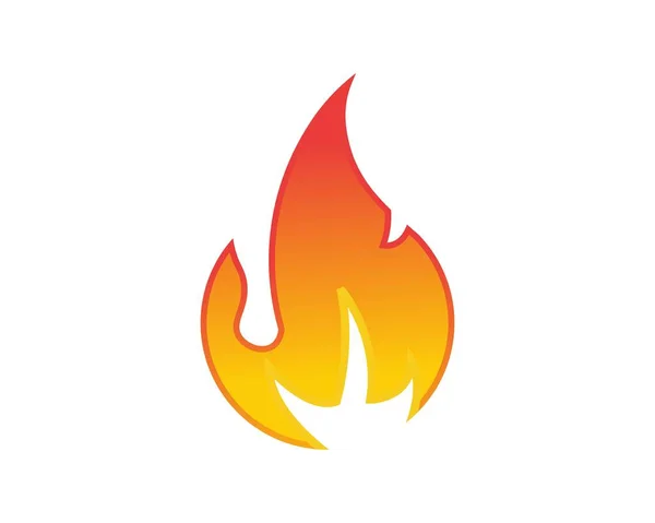 Fire Flame Vector Illustration Design Template Isolated White Background — Stock vektor