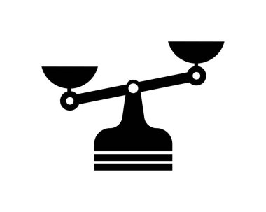 Denge ölçekli simge. vektör illüstrasyonu