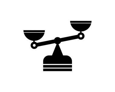 Balance scale icon. vector illustration