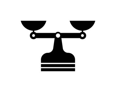 Denge ölçekli simge. vektör illüstrasyonu