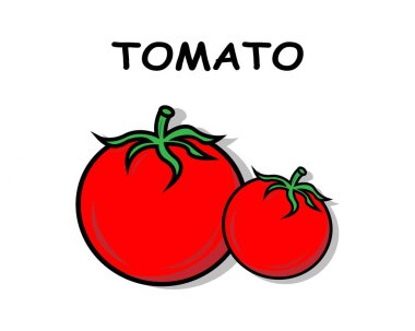 Step by step to draw a Tomato. Drawing tutorial a Tomato. Drawing lesson for children. Vector illustration
